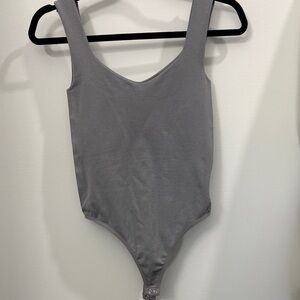 Free People Blue/Gray Bodysuit